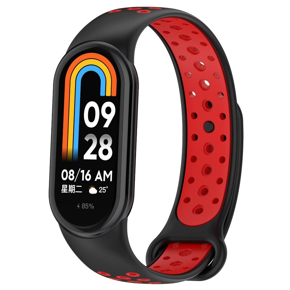 Two-tone Silicone Strap for Xiaomi Mi Band 10/9/8 Smart Watch Replaceable Correa for Mi Band 8/9/10 Sports Bracelet Accessories