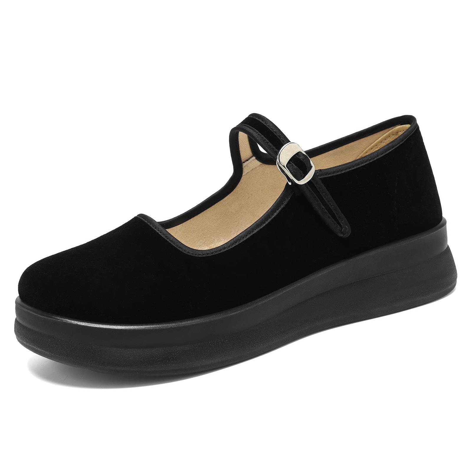 

Женская тканевая обувь Противоскользящая Мягкая подошва Обувь для мам Легкая Дышащая На одной липучке Рабочая обувь Повседневная Мягкая подошва Нескользящая Для ходьбы весь день Кроссовки 35