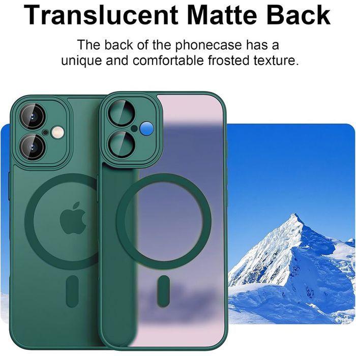 Coque de Protection - BOOLING - iPhone 17 Pro - Antichoc - Avec Anneau Magnétique - Vert Nuit