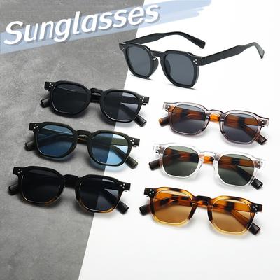 New Fashionable Pc Men'S And Women'S Uv Resistant Sunglasses Personalized And Versatile Uv400 Elliptical Small Frame Glasses