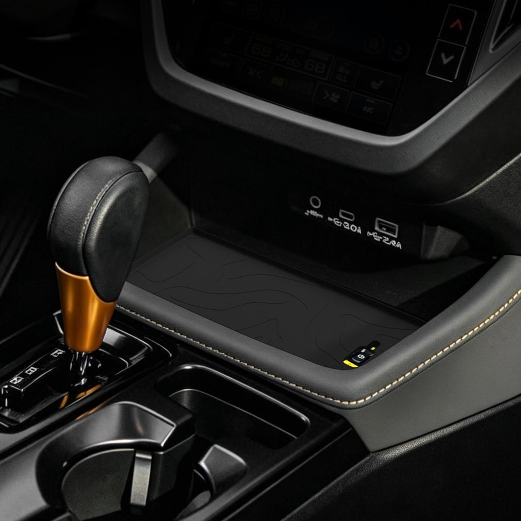 For Subaru Forester 2026 Wireless Charging Pad Non-slip Pad Auto Interior Accessories Car Phone Charger Mat Protective Mat