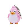 Portachiavi a forma di pinguino a LED con Suono e Luce