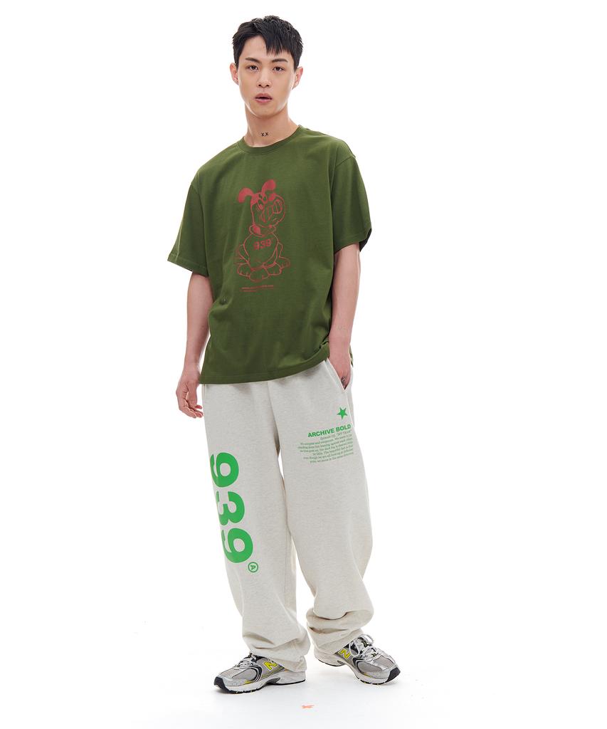 Akaibeuboldeu 939 Logo Sweat Pants (Oatmeal)