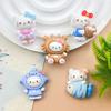 Cartoon Crab Hat Resin Accessories for DIY: Hair Clips, Shoe Buckles, Phone Cases, Pendants, Ornaments