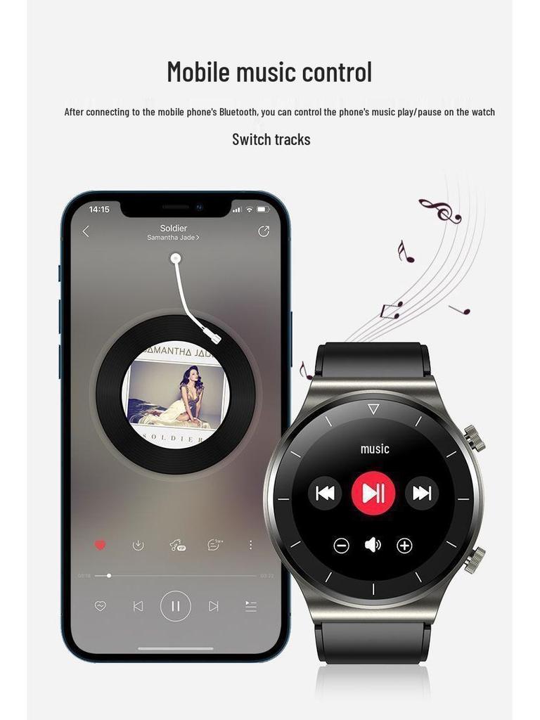 Huqiangbei GT4 Smartwatch 2025: Black Technology, Health & Sports, Bluetooth Call, Multifunctional