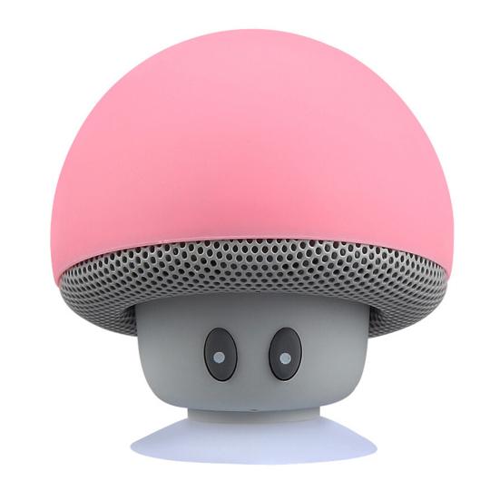 Portable Mini Cute Mushroom Waterproof Sucker Bluetooth-compatible Speaker Bass Sound Box