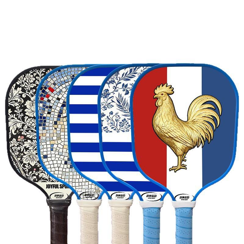 Kids Outdoor Sports Pickleball Paddles Set Cartoon DIY Print Parent-child Interactive Game Toy