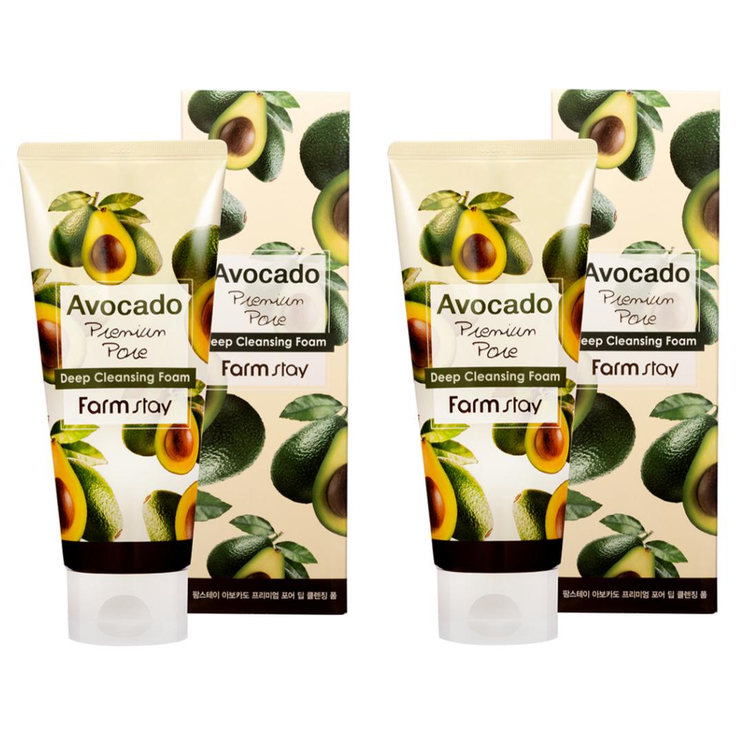 

1+1 Farm Stay Real Avocado Premium Pore Deep Cleansing Foam 180 мл 2 шт.