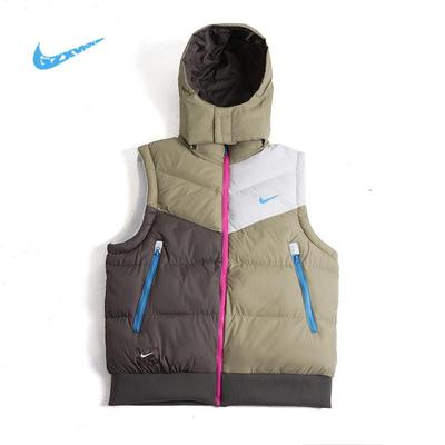 Men's Reversible Hooded Down Cotton Vest - Trendy, Loose, and Thick for Autumn/Winter