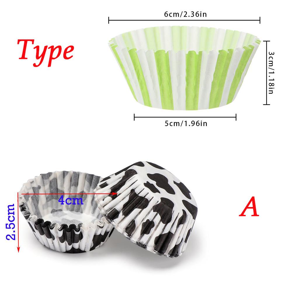 100Pcs CupCake Cake Mold Muffin Box Oil Proof Paper Holder Cup Case Baking Tools DIY Cake Decorating Birthday Party Supplies