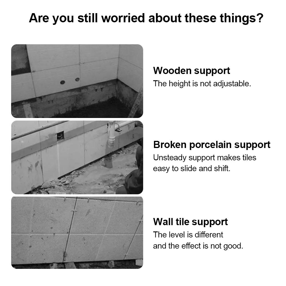 Regulator de înălțime reglabil pentru plăci 1-5,5 cm Localizator de plăci ceramice de perete durabil 250 kg Suport Dispozitiv de nivelare a ridicătorului din oțel galvanizat