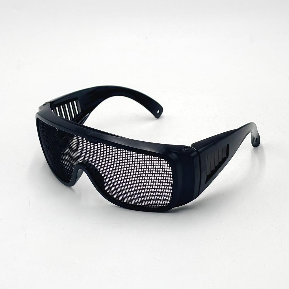Stahldraht Metallgitter Schutzbrille Schlagfest Atmungsaktiv Schutzbrille Stoßfest Sicherheitsbrille Herren Damen