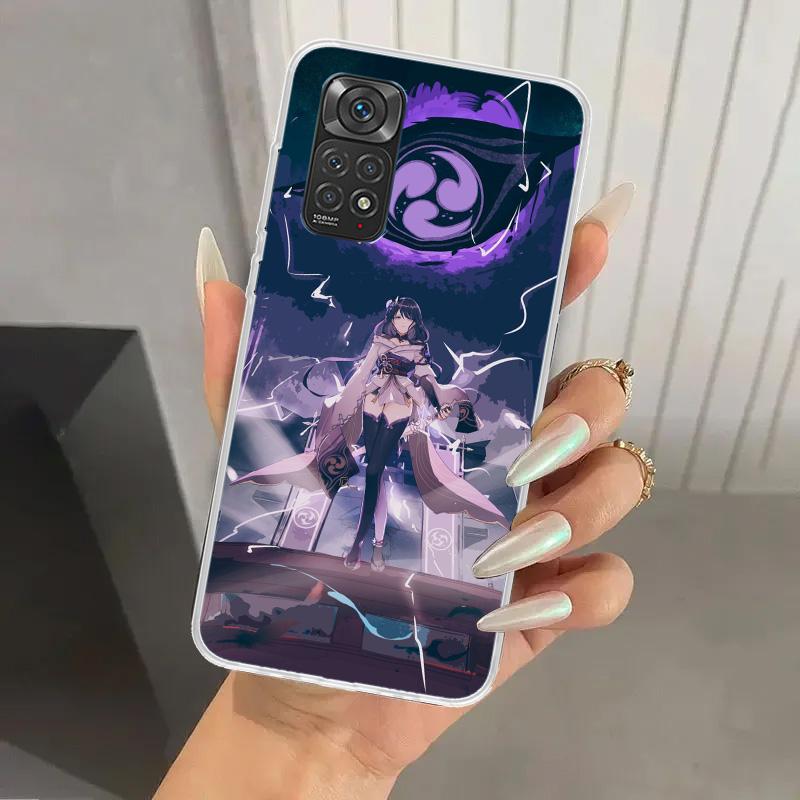 Raiden Shogun Genshin Impact Phone Case for Xiaomi Redmi Note 15 14 14S 13 12S 12 Pro 11S 11 Plus 11T 11E 10S Soft Funda Print S