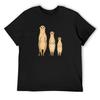 Meerkat Family T-Shirt Summer Top Sweat T-shirts Man Mens Graphic T-shirts Big and Tall