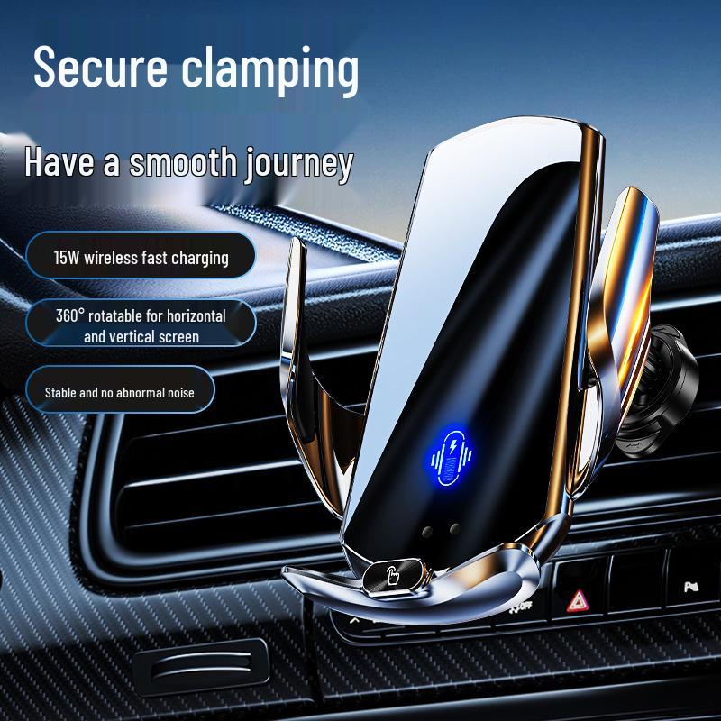 2025 Magnetic Wireless Charging Car Mount with Air Vent Navigation