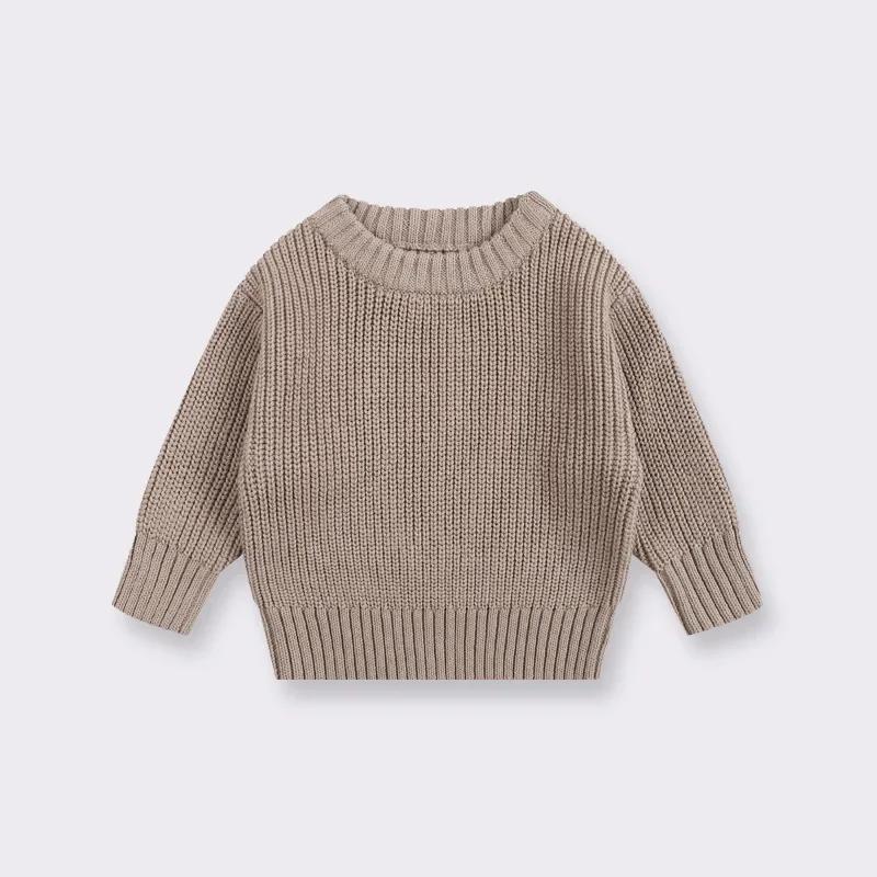 0-7T Bambino Bambina Neonato Maglione Neonato Pullover Lavorato a Maglia Top Casual Base Abbigliamento in Maglia