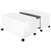 Coffee Tables Coffee Table High Gloss White 75X75x38 Cm Engineered Wood