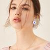 Exaggerated Symmetrical Earrings Featuring Colorful Water For Female Style Accessory