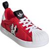 Adidas Disney X  Originals Adifom Superstar 360 Comfortable Versatile Durable Low-Top Kids Skate Shoes Kids sneaker Red White JH5178