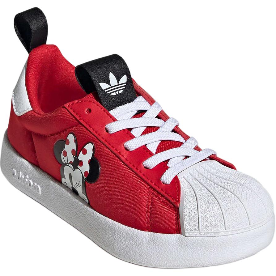 Adidas Disney X  Originals Adifom Superstar 360 Comfortable Versatile Durable Low-Top Kids Skate Shoes Kids sneaker Red White JH5178