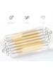 500/1000/1500/2000PCS Cleaning Swabs, Bamboo And Wood Sticks, Boxed Cleaning Swabs, Round At Both En