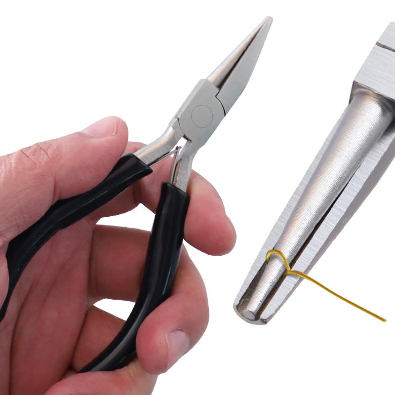 5'' Round Concave Pliers 1PC Wire Looping Pliers Precision Wire Bending Tools for DIY Jewelry Making Hobby Projects