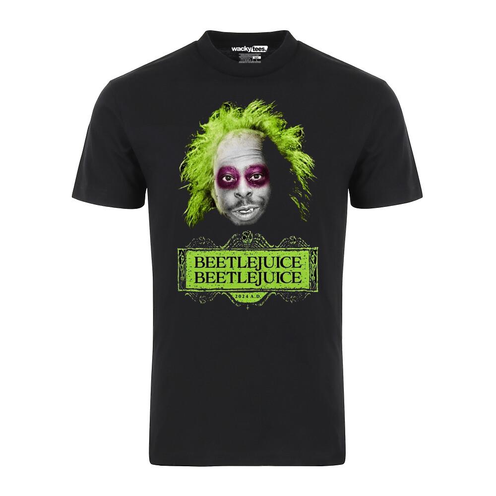 This is Beetle BeetleJuice Howard Stern Wack Pack Graphic Tee Shirt Unisex T-Shirt M