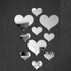 10Pcs Wall Stickers Removable Heart Wall Stickers for Home Decor Love Mirror Decals Mural Art Bedroom Furniture Decoration