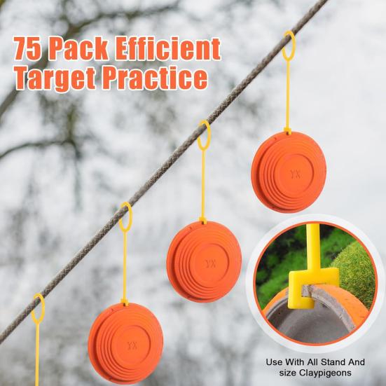 10 Stück Tontaubenhaken Schwerlast Witterungsbeständiger Kunststoff Tontaubenhalter Outdoor Schießübung Hängender Zielaufhänger