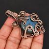 Handmade Copper Wire Wrapped Labradorite Gemstone Pendant  Blue Fire Gemstone Pendant Unique Boho Artisan Jewelry for Women & Men
