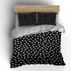 White stars on black Bedding sets Duvet cover sets Duvet covers Pillowcases(1* Duvet Cover 2* Pillowcases without duvet insert)
