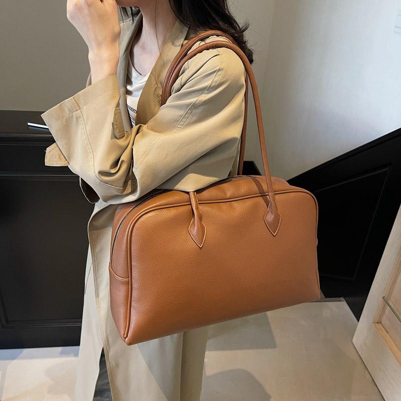 Large Capacity Shoulder Bags Business Commute Tote 2025 High Quality Bags for Women Zipper Pu Women's Handbags Travel Bag
