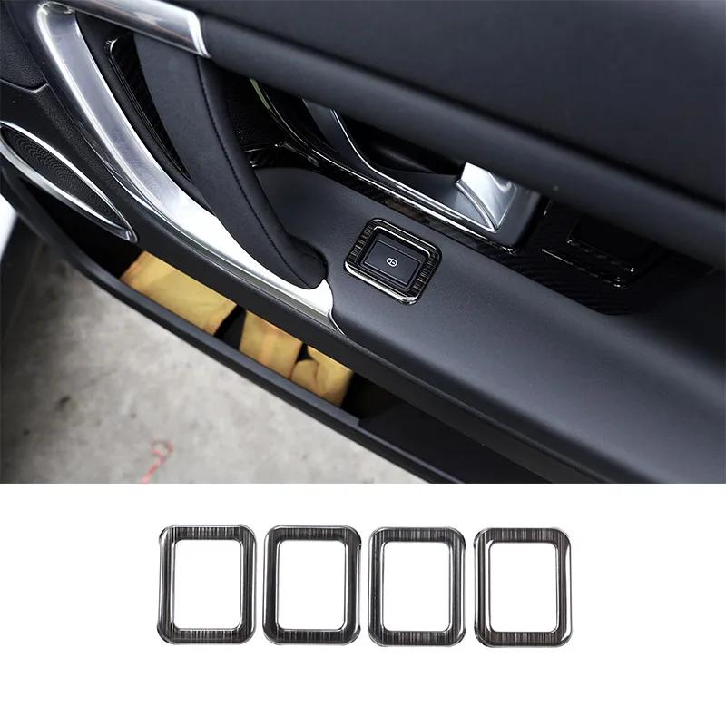 Stainless Steel Black Brushed Central Control Interior Decorative Sticker For Land Rover Discovery Sport 2015-19 Car Accessories