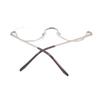 Reading 10 Power Metal Stylish Reading Senior Glasses H6020 [Henghao] Glasses, Options, Half-Moon Frame, Portable, Glasses, (Gold, +3.00)