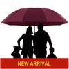 Super stor sammenleggbar paraply Regn Dame Vindtett Sol og Regn Paraguas Mann Doble Hele Familieparaplyer UBY28