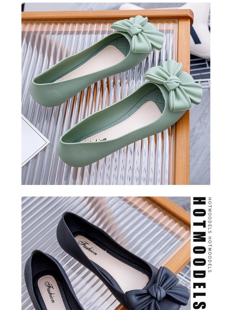 New Women's Summer Baotou Non-Slip Flat Jelly Sandals