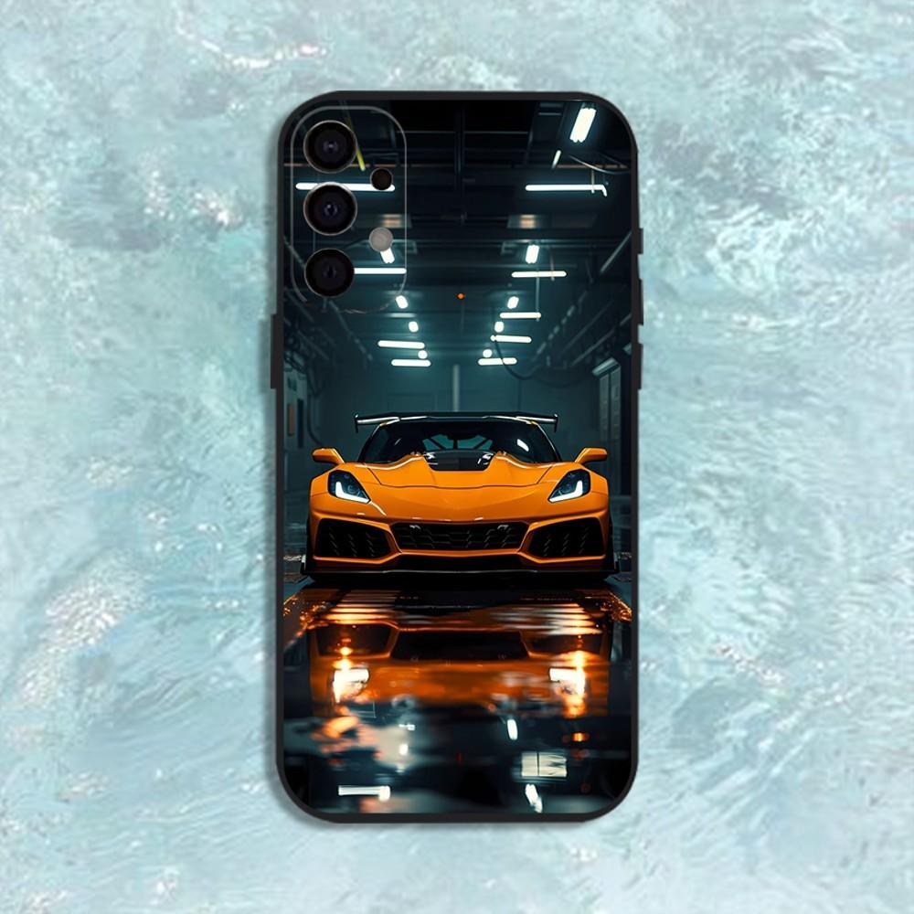 

Fashion Car Cool C-Corvette Phone Case For Samsung S25,S24,S21,S22,S23,S30,Ultra,S20,Plus,Fe,Lite,Note,10,9,5G Black Cover Samsung S25