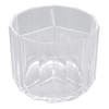 Cotton Swab Holder with Lid Clear Dust Proof Waterproof 3 Separate Compartments Cotton Balls Storage Box