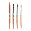 50% Mink Hair Nail Art Brush with Crystal and Metal Handle for Extensions and Carving