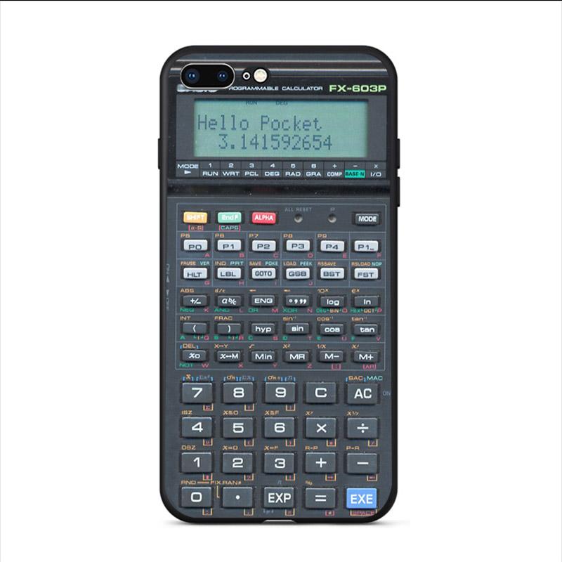 Мягкий чехол для телефона с уникальным дизайном калькулятора для iPhone SE 2020 11 pro max XS X XR 7 8 6S 6 Plus5S Забавный чехол из ТПУ в виде ракушки Funda iPhone SE2020