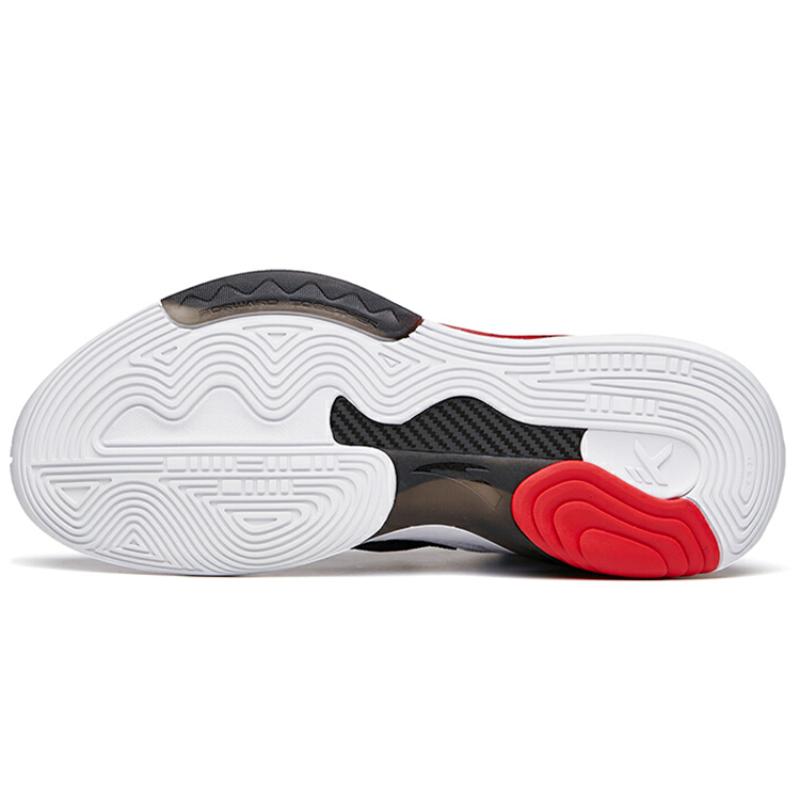 Anta KT6 Anti-Slip Wear-Resistant Mid-Top Performance Basketball Shoes Men's Red Sneakers 112131101-3
