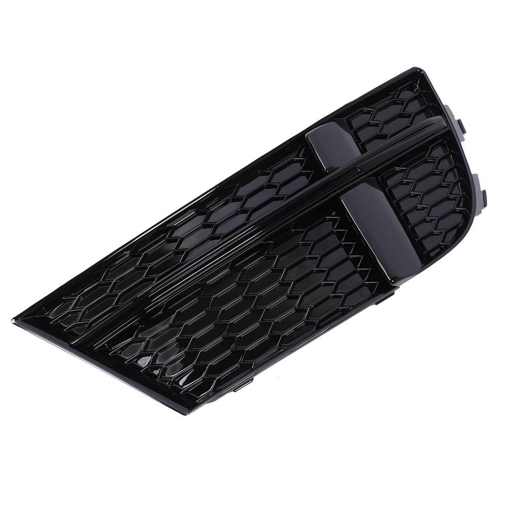 Front Bumper Fog Light Grille Glossy Black Side Bumper Fog Lamp Cooling Air Grill for A3 8v Sedan