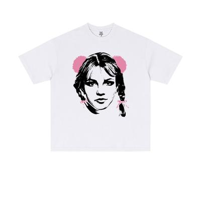 Famous Britney Spears Face Graphic T Shirt Unisex Women Clothing Casual Cotton Vintage T-shirts Unisex Fashion Oversized Streetwear