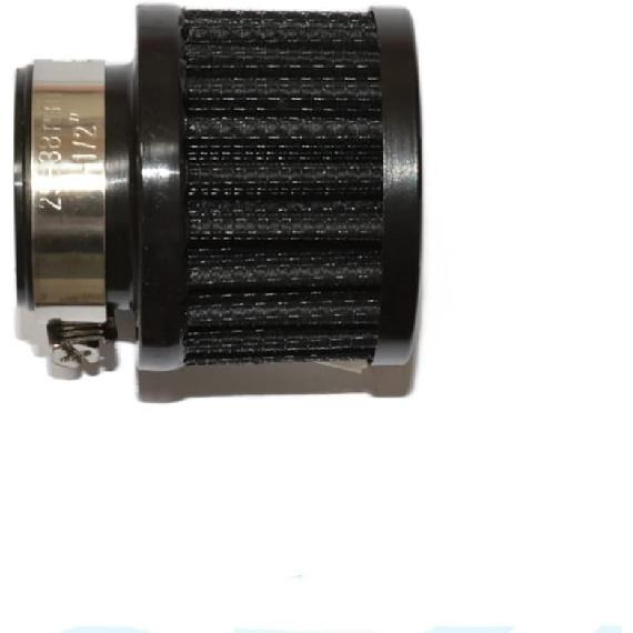 25mm Air Intake Filter 1" Inlet Dia Air Intake Cone Universal Filter Parts with Adjustable Clamp (Black)