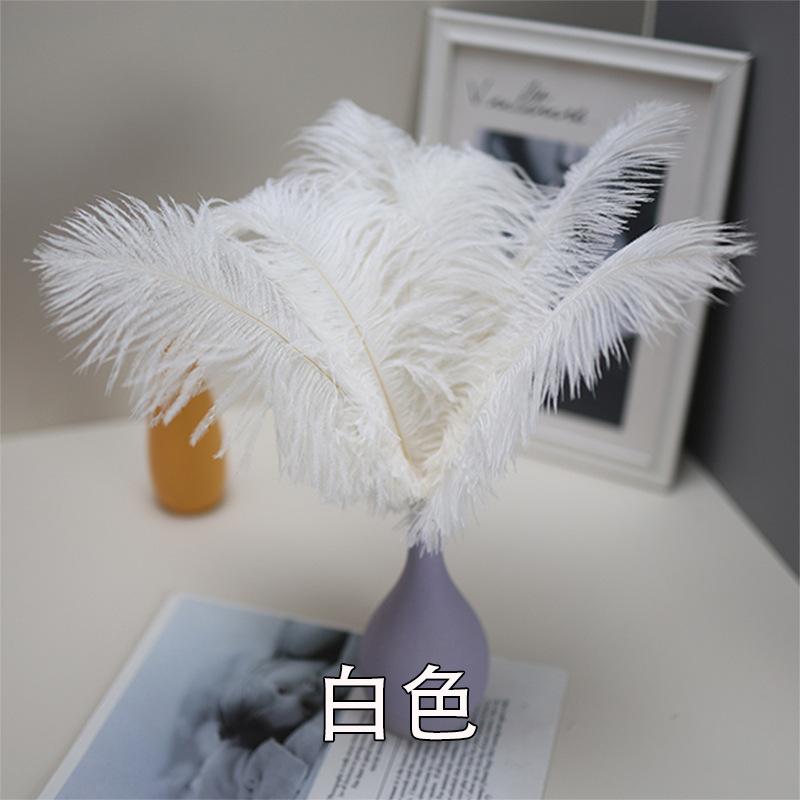 Ostrich Feathers 30-35Cm Wedding Road Guide Table Flower Ornament Ostrich Hair Decorative Clothing Accessories Diy