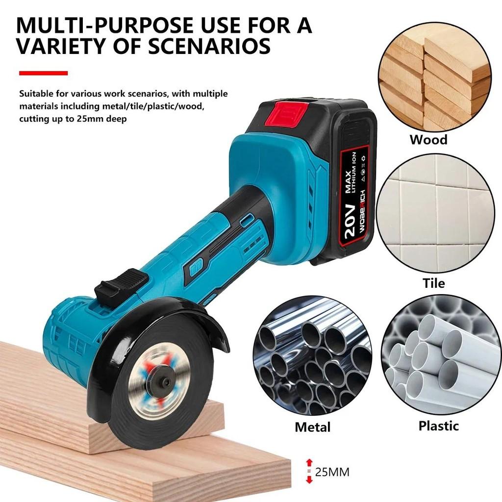 3 Inch Portable Rechargeable Mini Cutting Machine Brushless Electric Angle Grinder Multifunctional Polishing Machine