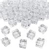 Fake Ice, Clear Fake Ice Cubes Acrylic, 17 Mm 100 PCS Acrylic Decorative Ice Cubes for Photography Accessories Props Decoration Vase Fillers