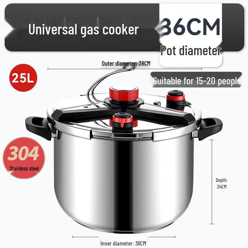 

ZISIZ 304 Stainless Steel Induction Pressure Cooker