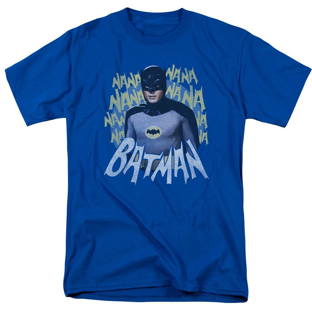 Classic Batman Theme Song T Shirt Mens Licensed Classic TV Merchandise Royal S