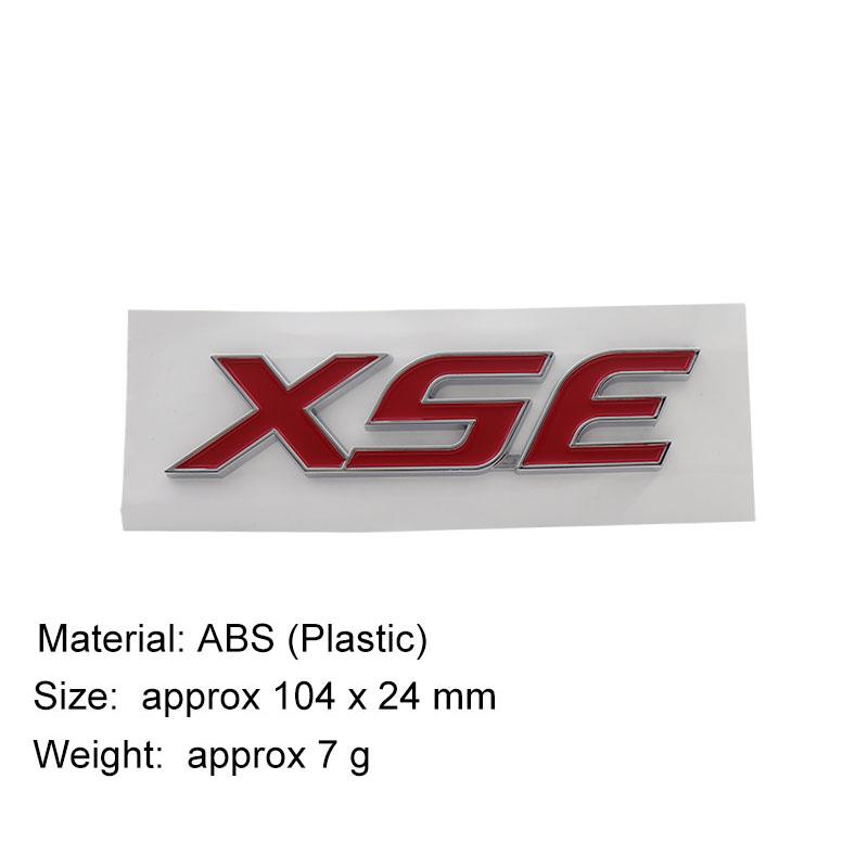 

3D Премиум ABS XSE SE LE Наклейка с буквенным логотипом автомобиля Задний бампер дверь багажника наклейка Эмблема автомобиля задняя наклейка стайлинг Аксессуары chrome-red